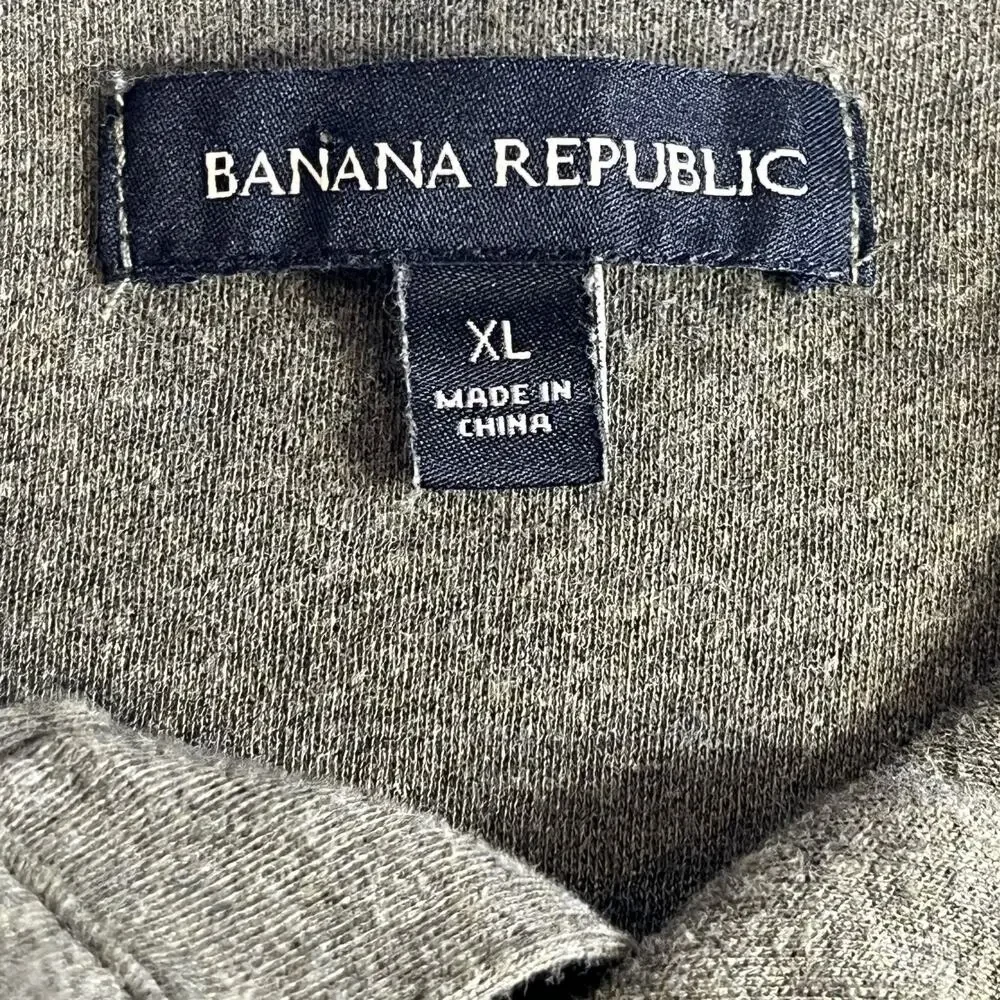 Banana Republic Polo Shirt Mens XL Olive Green